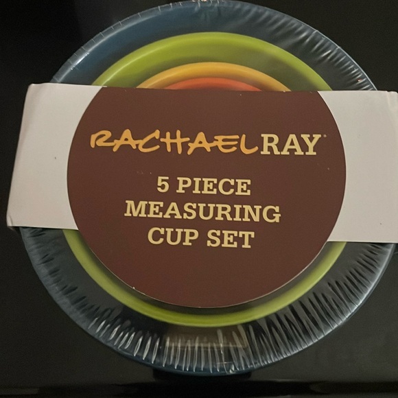Rachael Ray Melamine 5-Piece Colorful Nesting Measuring Cup Set NEW - Picture 1 of 2